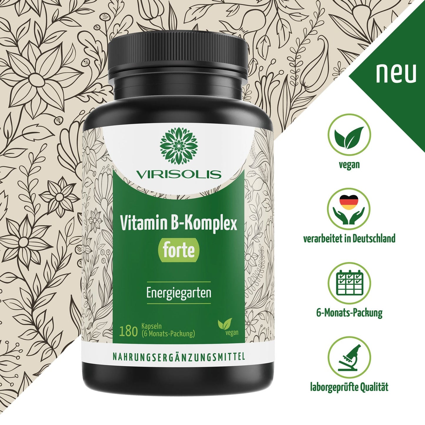 VIRISOLIS Energiegarten Vitamin B-Komplex