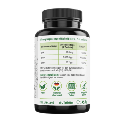 Biotin + Zink + Selen Forte